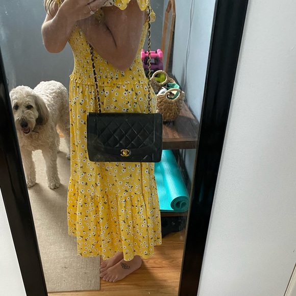 CHANEL Handbags - Chanel Diana Classic Flap - Vintage Black with GHW